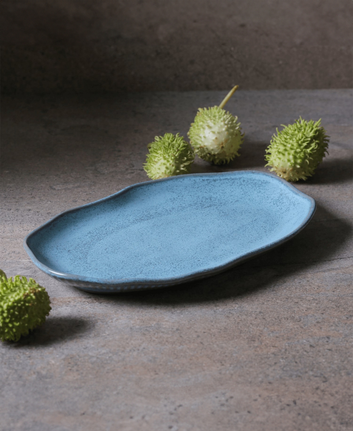 Porto Brasil Medium Shallow 11" Oval Platters, Set Of 4 In Breeze