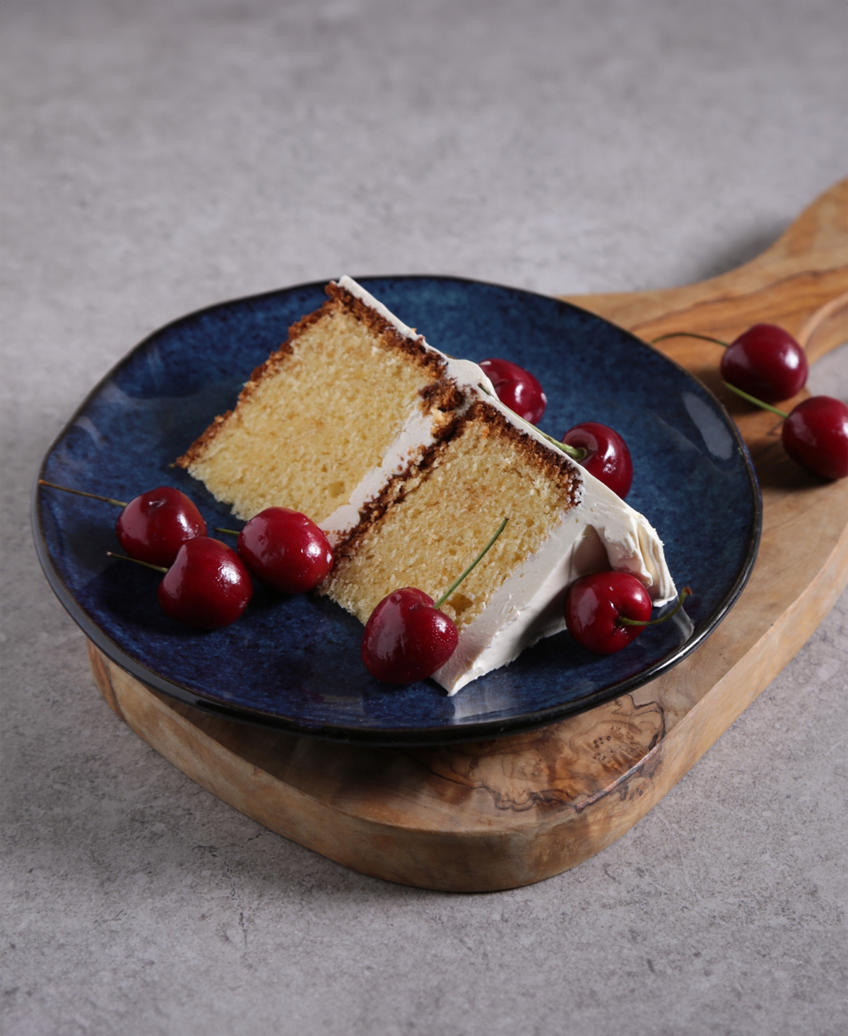 Shop Porto Brasil Stoneware Dessert Plates, Set Of 6 In Denim