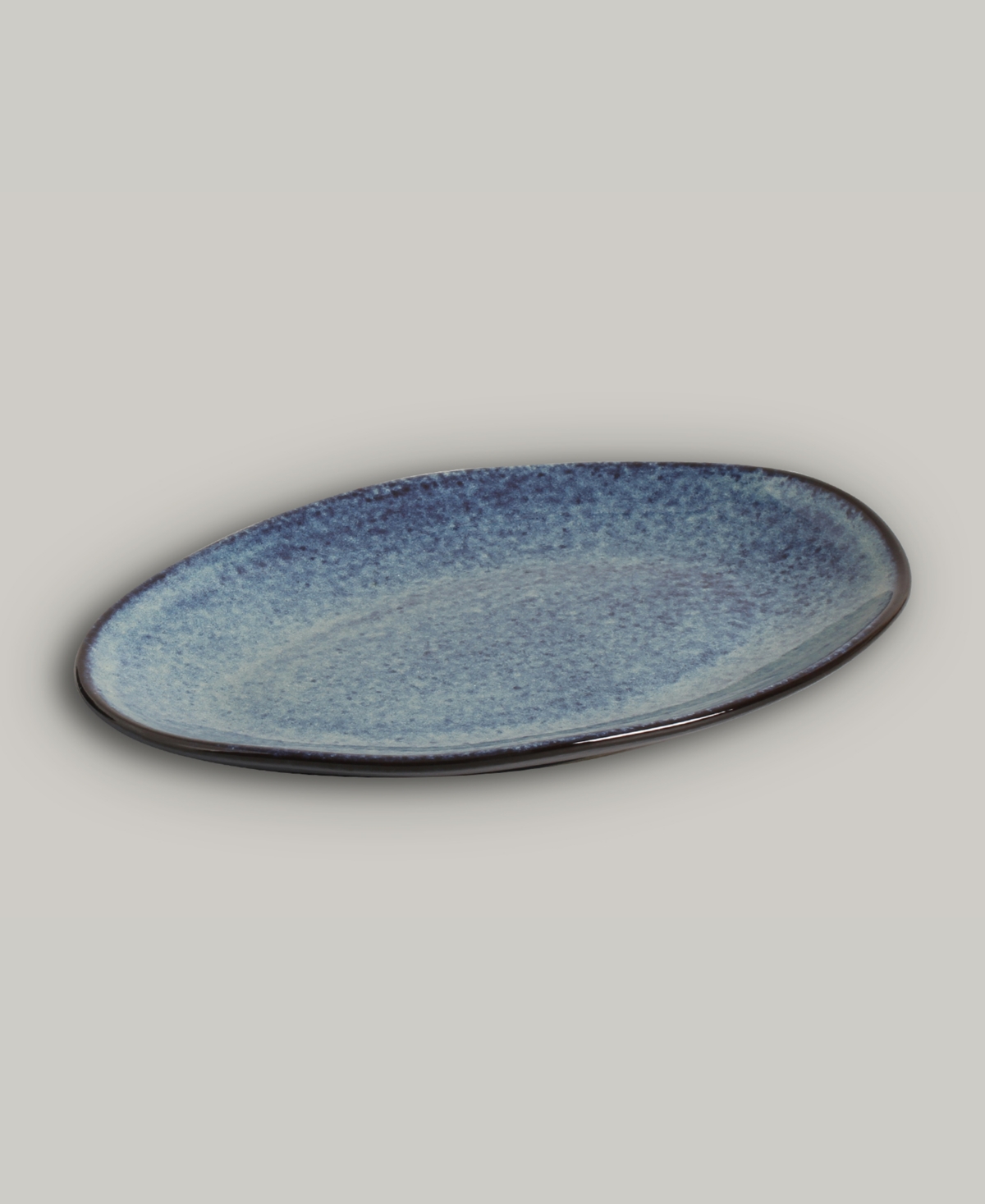PORTO BRASIL STONEWARE OVAL DESSERT PLATES, SET OF 6 