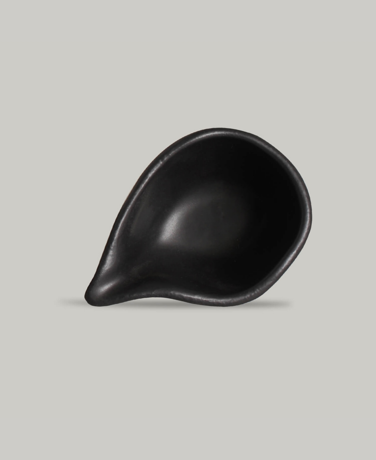 Porto Brasil Stoneware Teardrops, Set Of 6 In Matte Black
