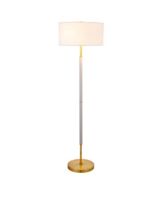 Hudson & Canal 61.5" Metal Simone 2-Light Floor Lamp