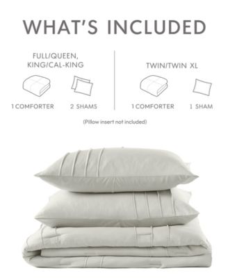 Porter Washed Pleated 2-Pc. Comforter Set, Twin/Twin XL