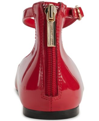 Women's Zyvia Logo Ankle Strap Flats