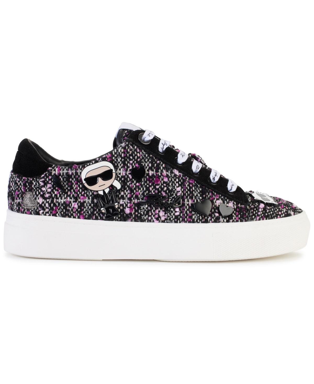 Karl Lagerfeld Paris Cate Pins Platform Sneaker In Multi