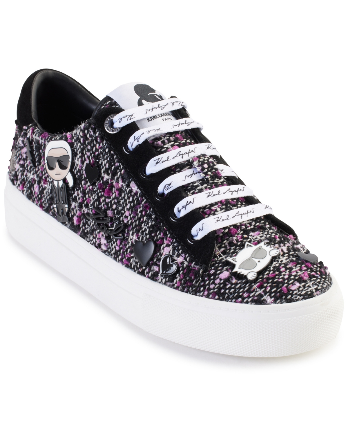 Karl Lagerfeld Paris Cate Pins Platform Sneaker In Multi