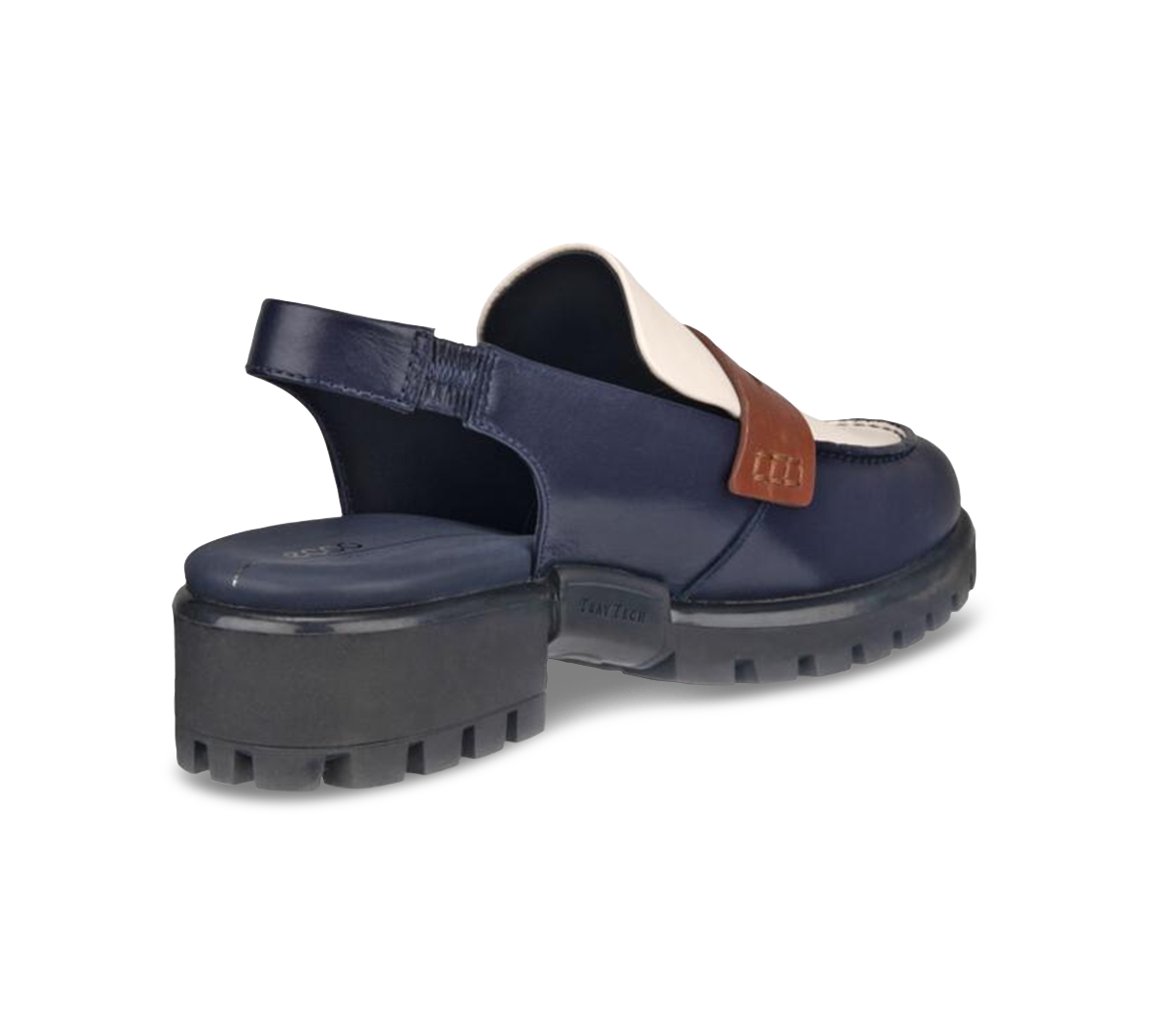 Shop Ecco Women's Modtray Slingback Loafers In Night Sky,limestone,mink