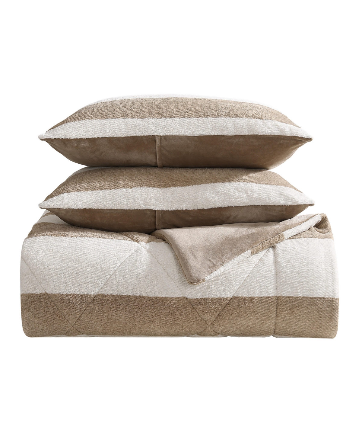 Closeout! Nautica Lawndale Twill Plush 3-Pc. Comforter Set