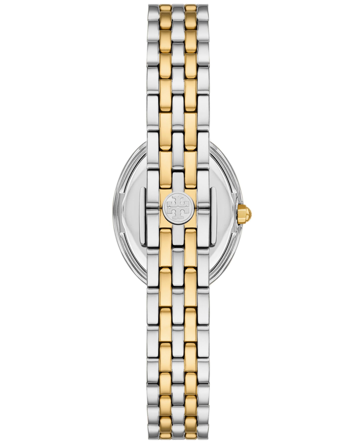 Женские часы Tory Burch The Oval Two-Tone Stainless Steel Bracelet Watch 28mm — фото 3