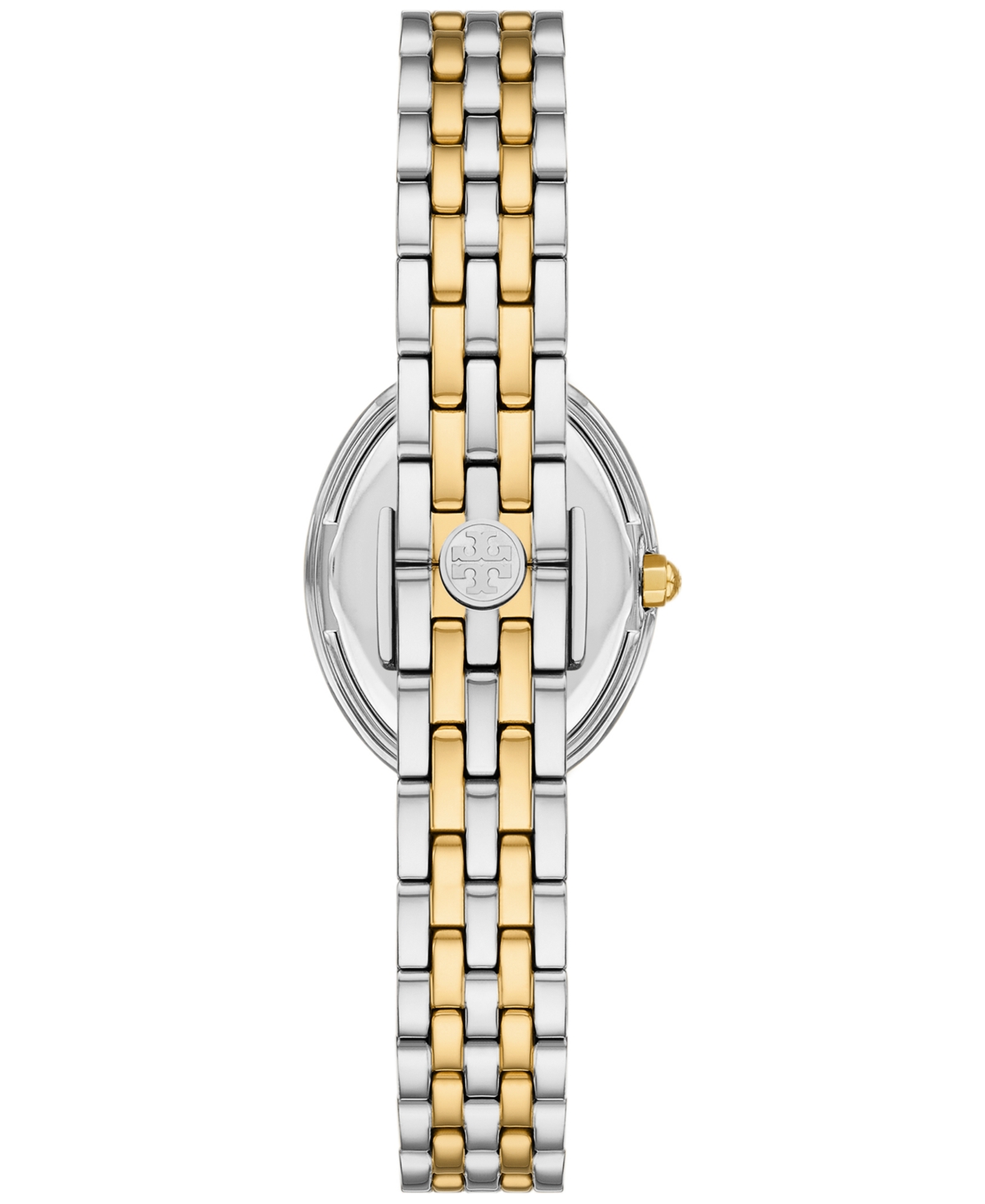 Tory Burch Women's The Oval Two-tone Stainless Steel Bracelet Watch 28mm In Multicolor