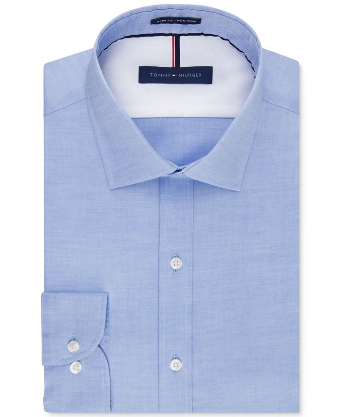 Tommy Hilfiger - Men's Slim-Fit Non-Iron Soft Wash Solid Dress Shirt
