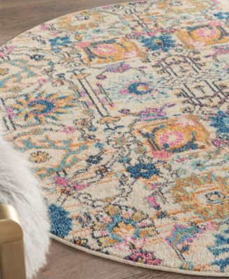 Passion PSN01 5'x5' Round Area Rug