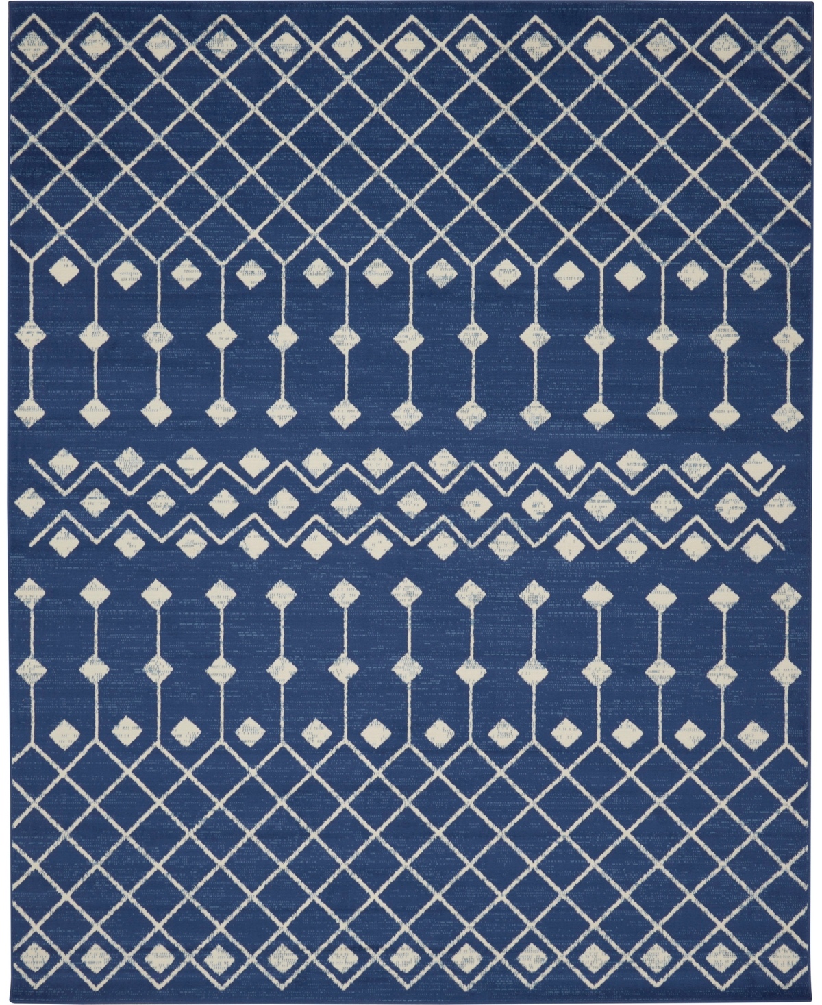 Nourison Home Grafix Grf37 7'10"x9'10" Area Rug In Navy