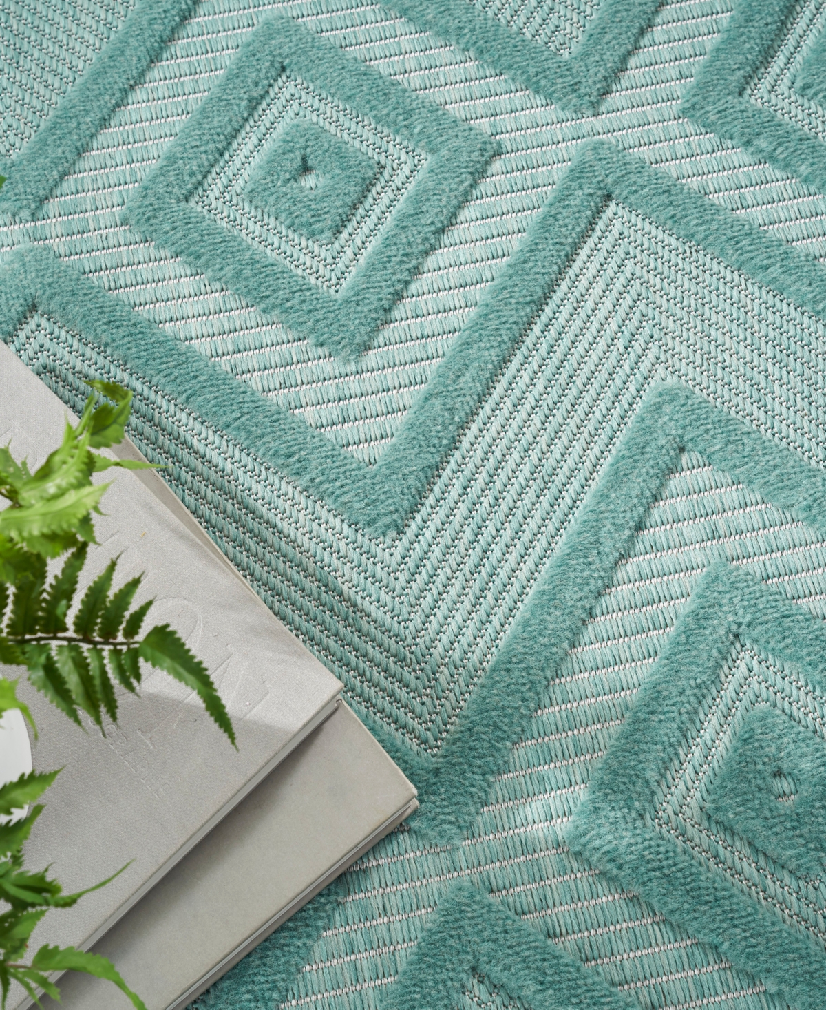 Nourison Home Versatile Nrv01 6'x9' Area Rug In Aqua,teal
