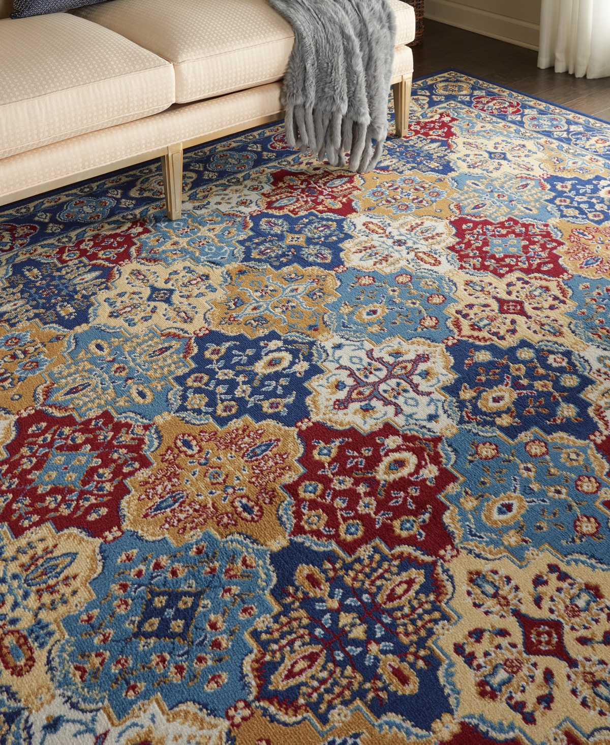 Nourison Home Grafix Grf31 7'10"x9'10" Area Rug In Multi