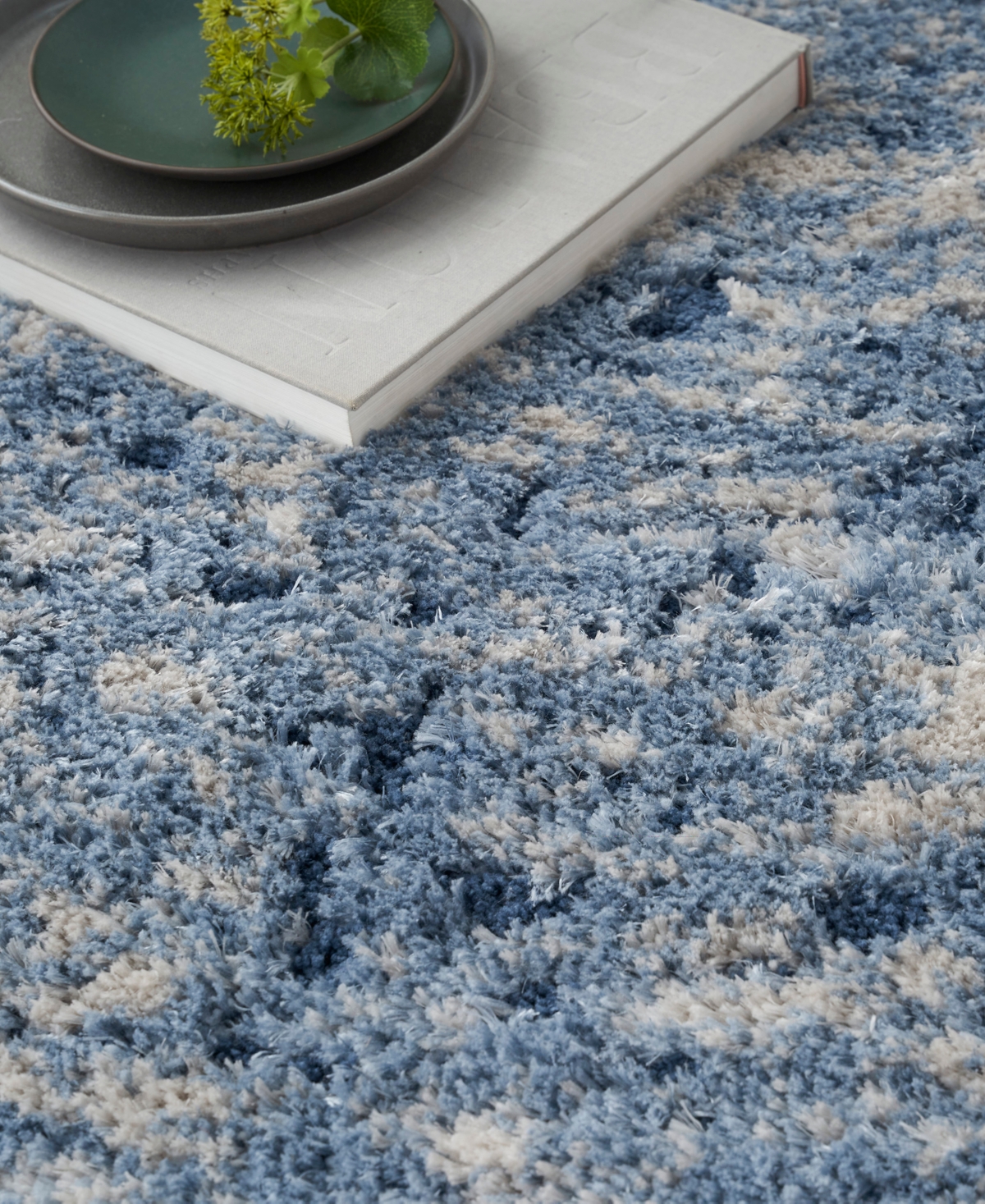 Nourison Home Dreamy Shag Drs06 4'x6' Area Rug In Mist