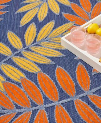 Aloha ALH18 5'3"x5'3" Round Area Rug