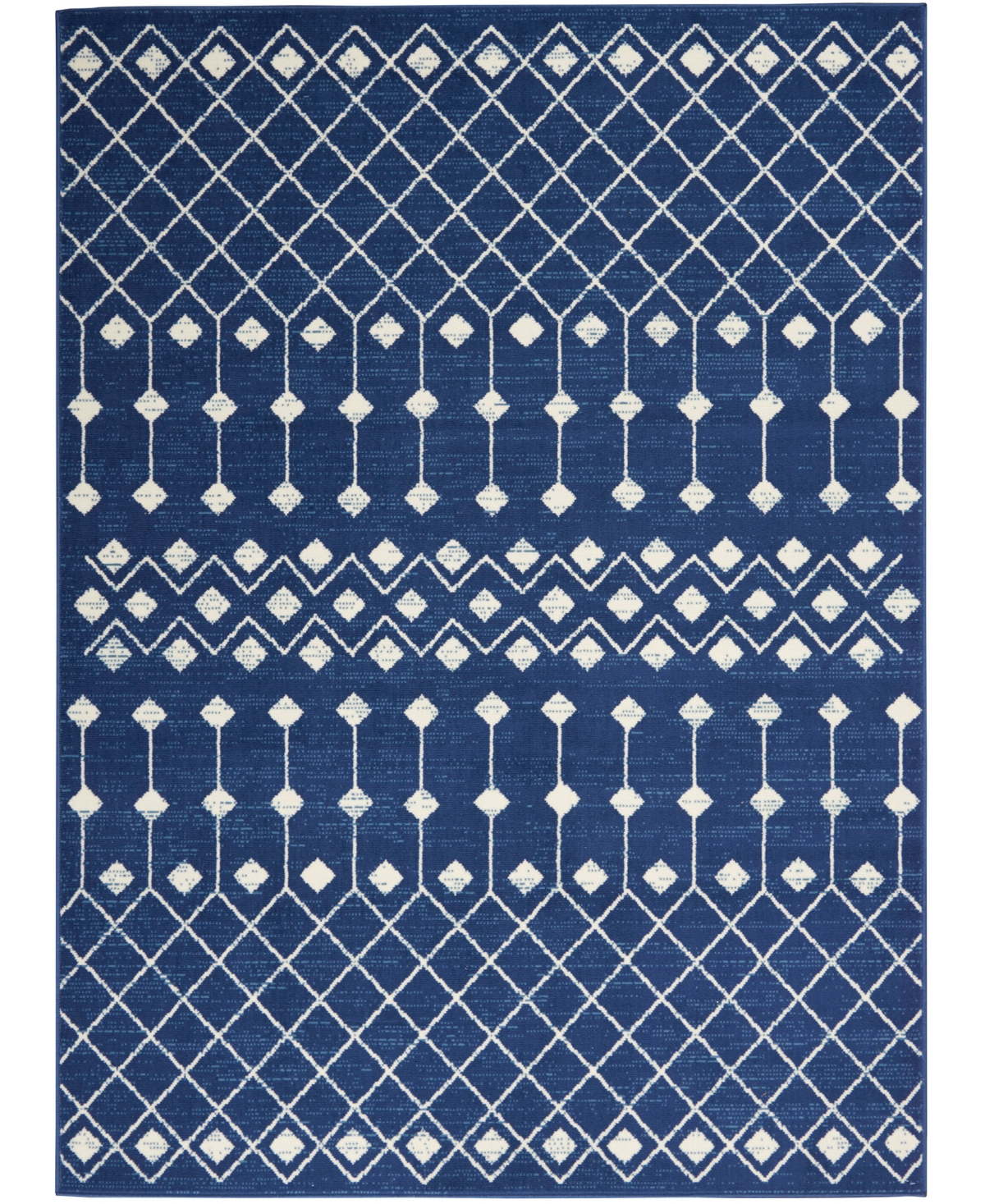 Nourison Home Grafix Grf37 5'3"x7'3" Area Rug In Navy