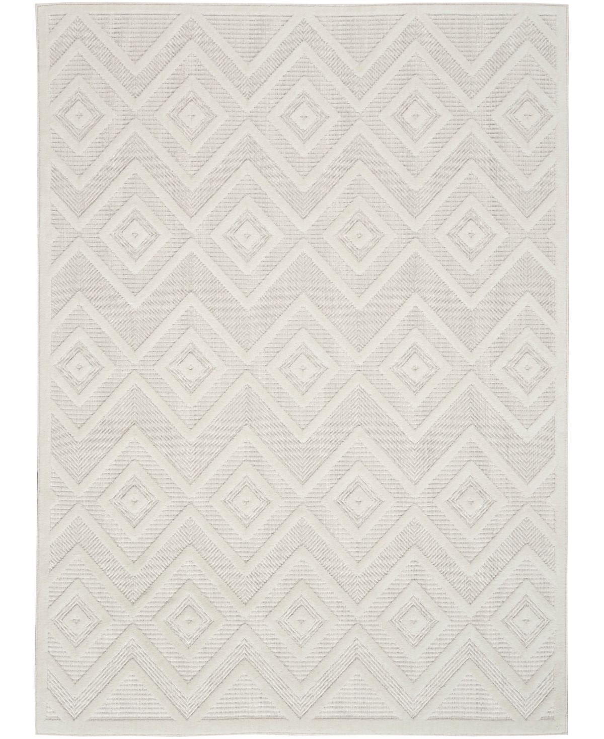 Nourison Home Versatile Nrv01 4'x6' Area Rug In Ivory,white