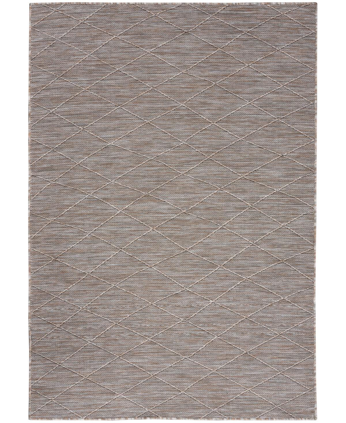 Nourison Home Washable Solutions Wsl01 7'x10' Area Rug In Gray,mocha