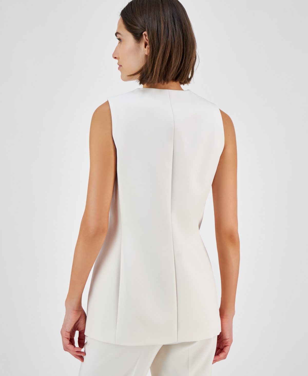Anne Klein Petite Patch-Pocket Vest
