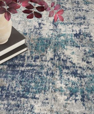 Nourison Home Passion Psn36 Rug Collection In Ivory,teal