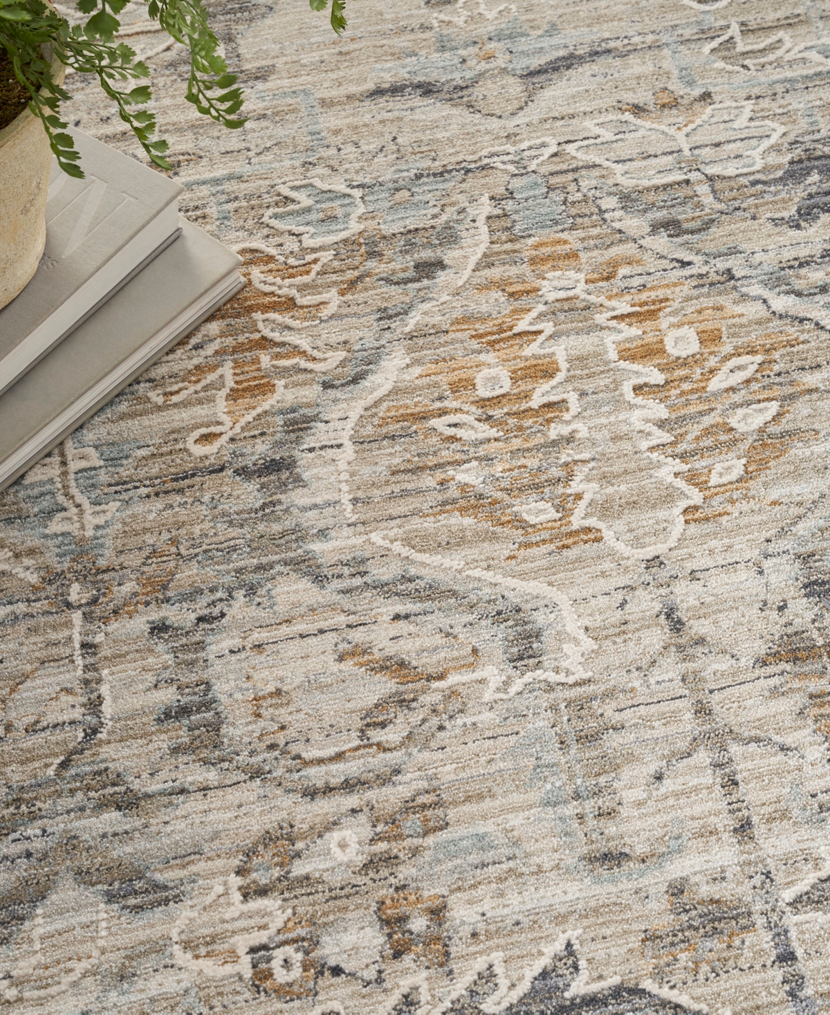 Nourison Home Lynx Lnx02 5'3"x7'10" Area Rug In Ivory