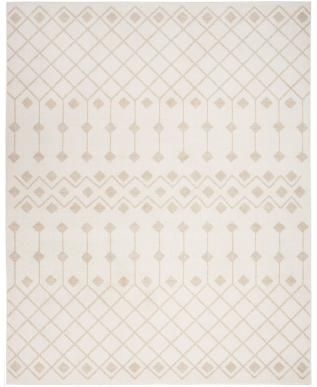 Nourison Home Grafix Grf37 5'3"x7'3" Area Rug In Ivory