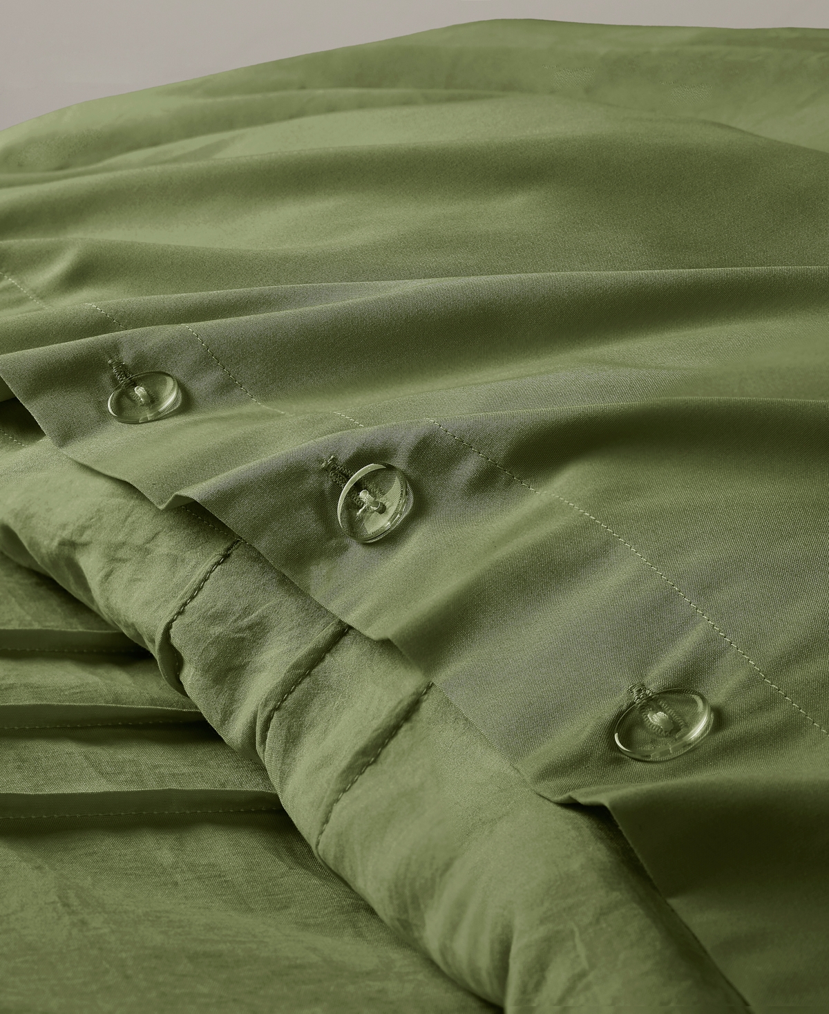 510 Design Porter Washed Pleated 2-pc. Duvet Cover Set, Twin/twin Xl In Olive Green