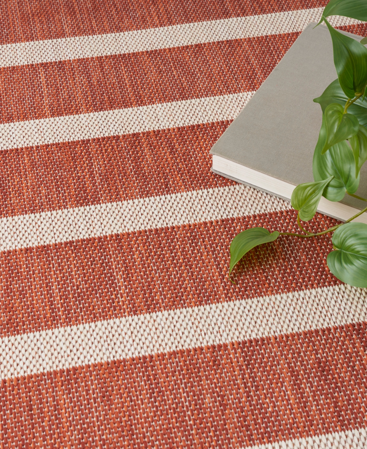 Nourison Home Positano Pos03 7'x10' Area Rug In Terracotta