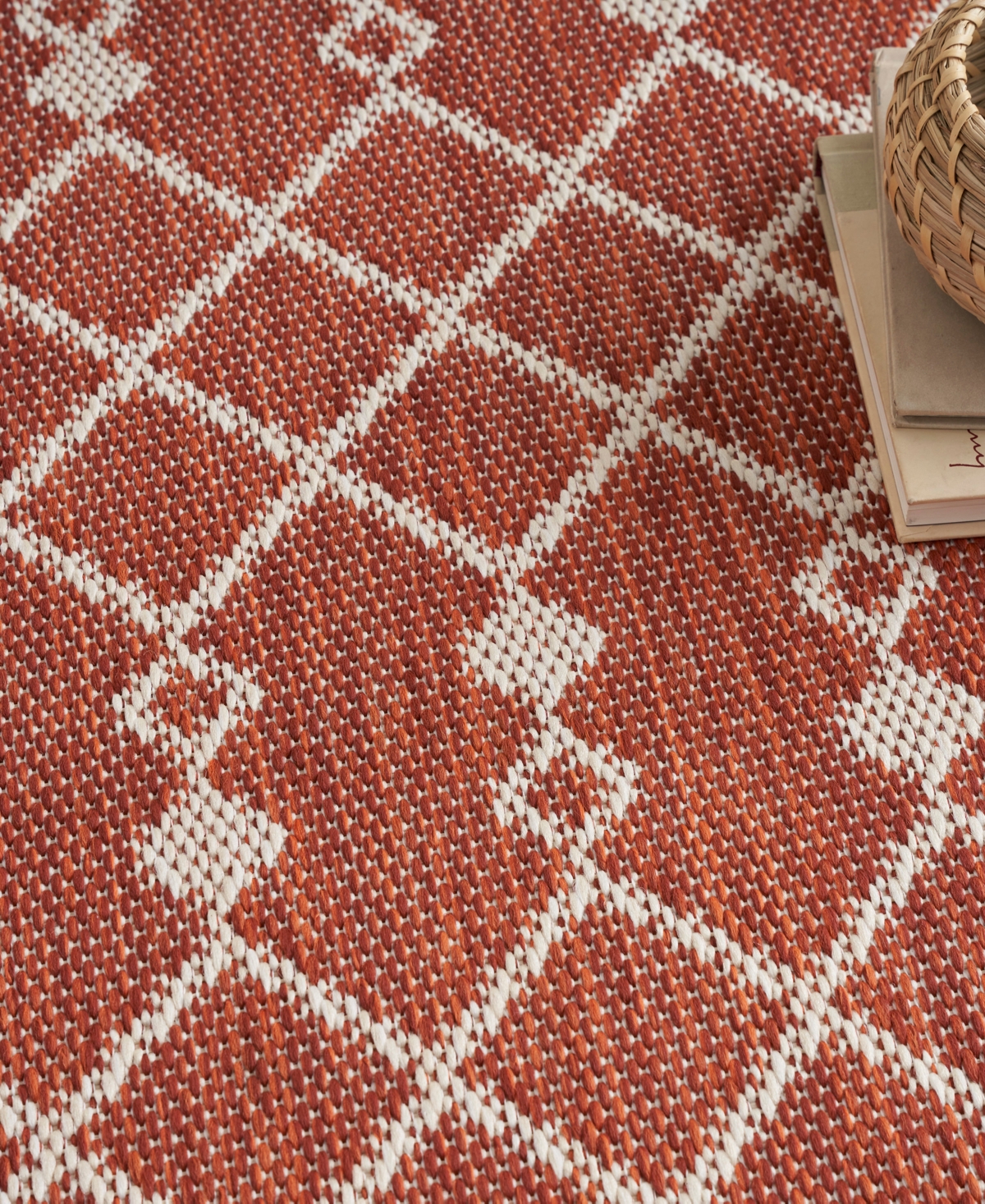Nourison Home Positano Pos02 4'x6' Area Rug In Terracotta