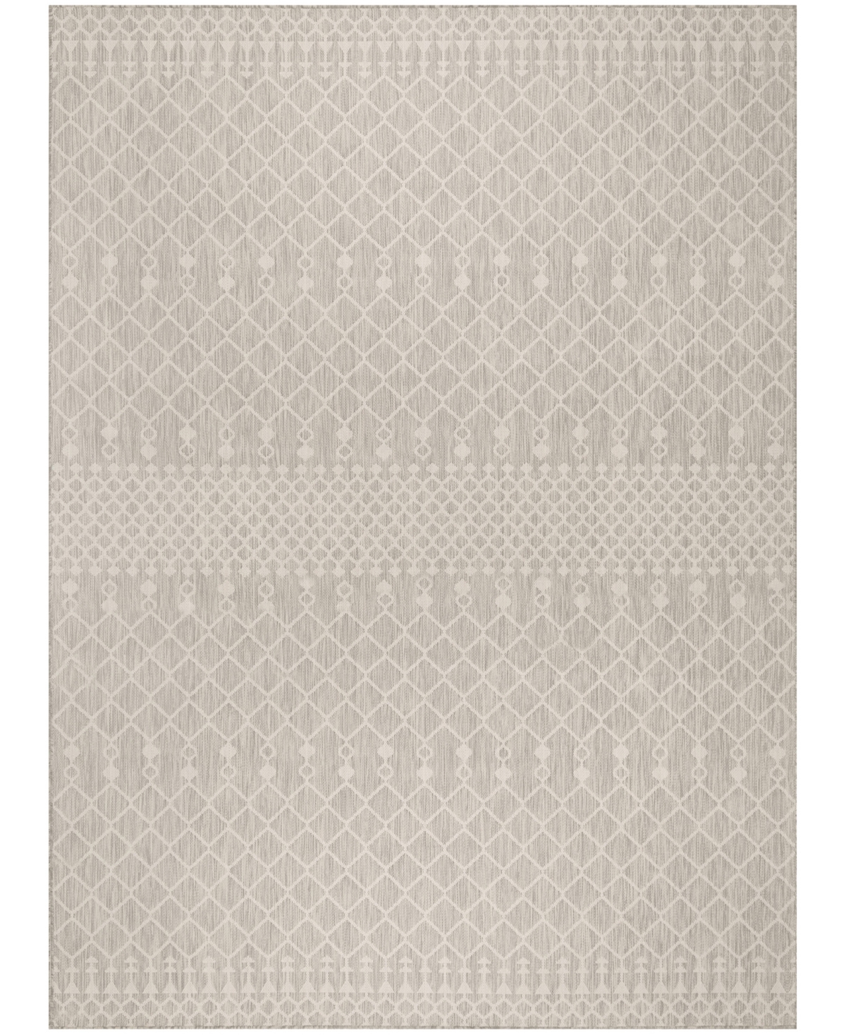 Nourison Home Positano Pos02 8'x10' Area Rug In Silver