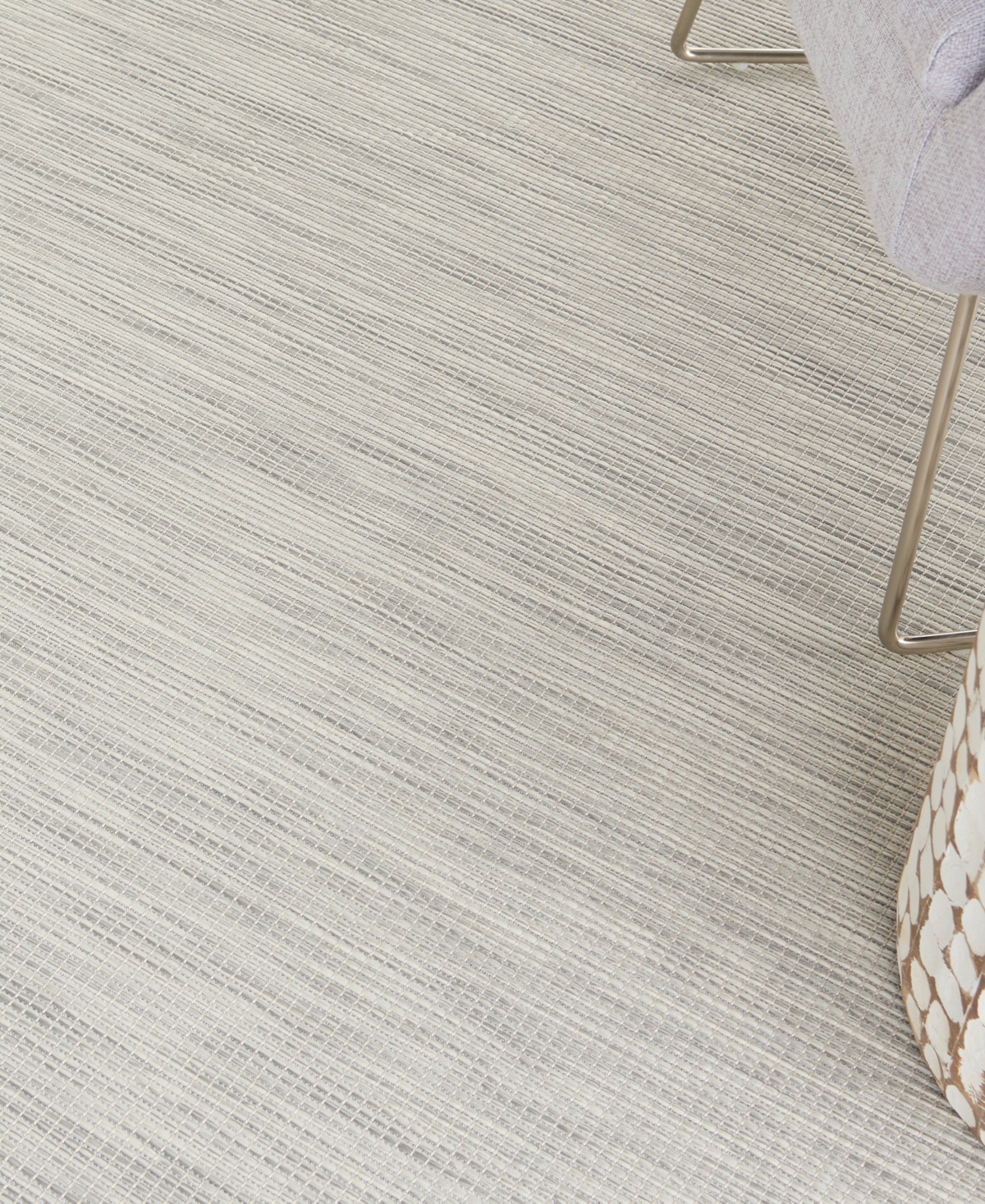 Nourison Home Positano Pos01 6'x9' Area Rug In Silver