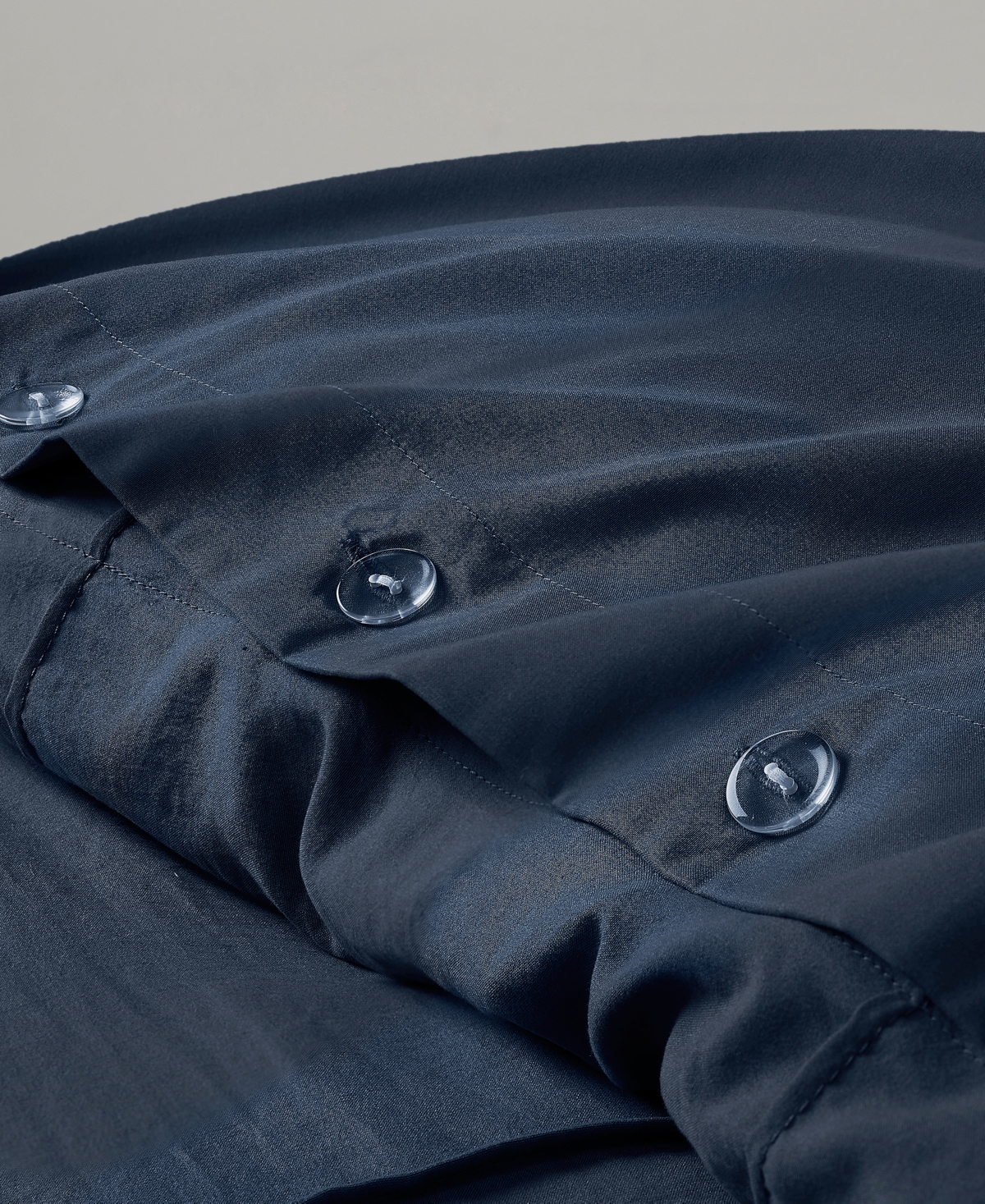 510 Design Porter Pleated 3-pc. Duvet Cover Set, Full In Navy
