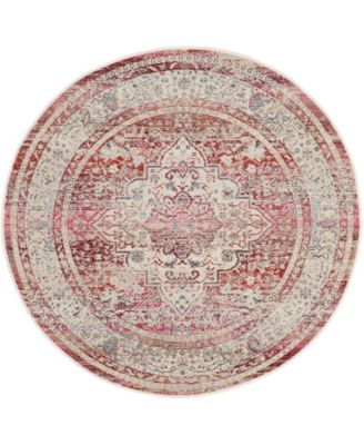 Vintage Kashan VKA07 4'x4' Round Area Rug