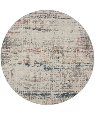 Rustic Textures RUS14 7'10"x7'10" Round Area Rug