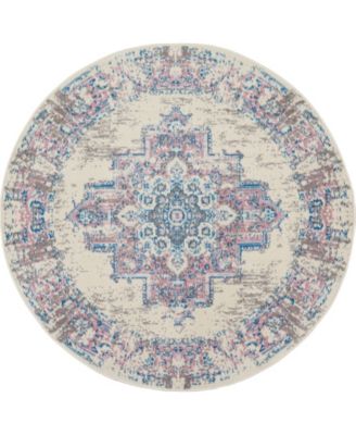 Grafix GRF14 5'3"x5'3" Round Area Rug