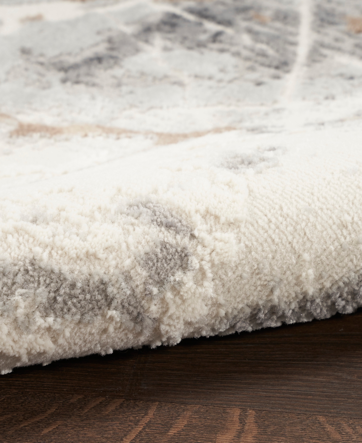 Nourison Home Elation Etn13 4'x6' Area Rug In Ivory,gray