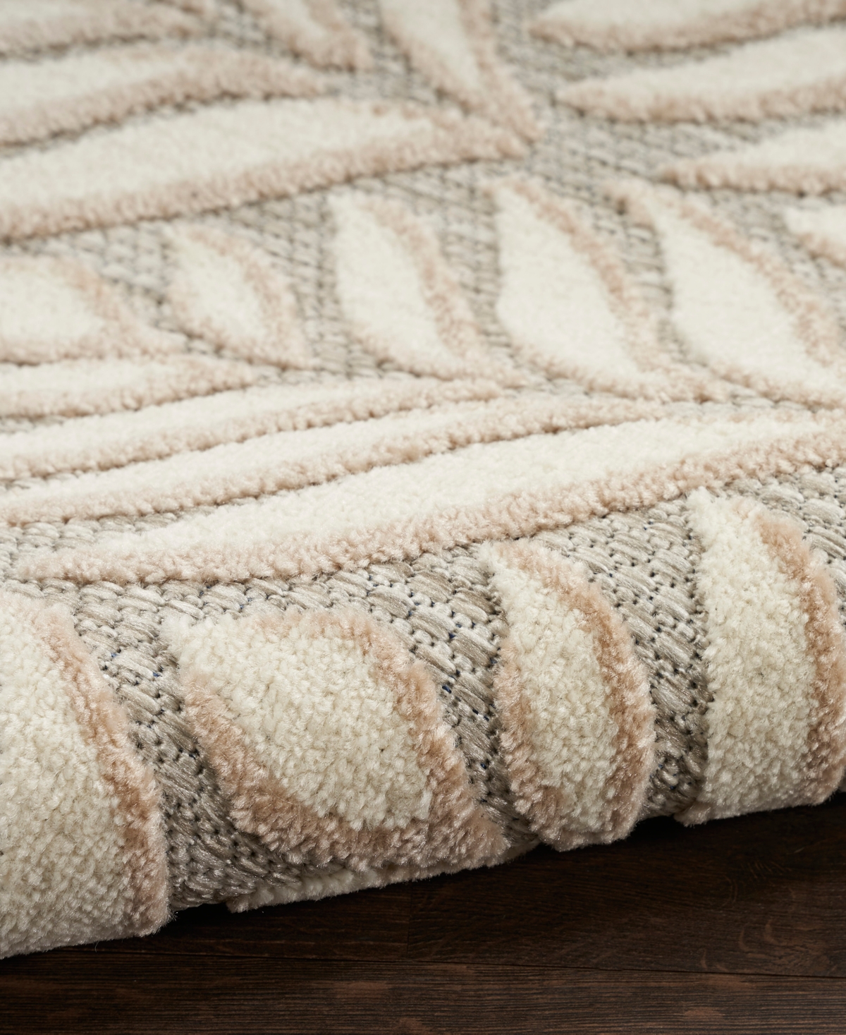 Nourison Home Aloha Alh35 6'x9' Area Rug In Ivory,gray