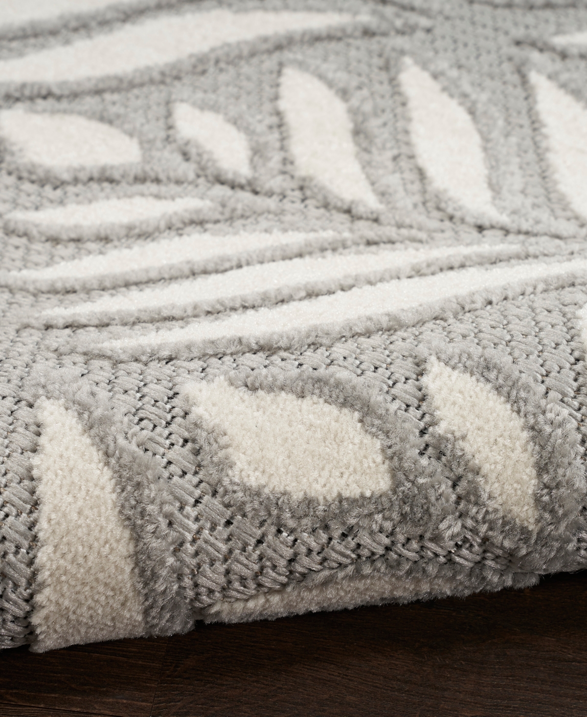Nourison Home Aloha Alh35 3'6"x5'6" Area Rug In Gray