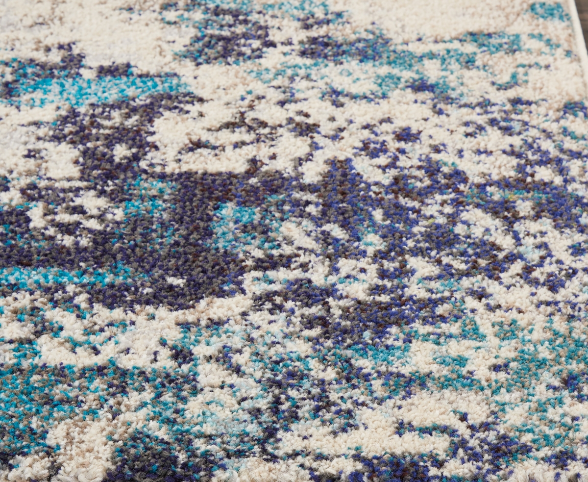 Nourison Home Celestial Ces02 5'3"x7'3" Area Rug In Ivory,teal