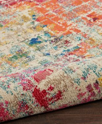 Celestial CES13 5'3"x5'3" Round Area Rug