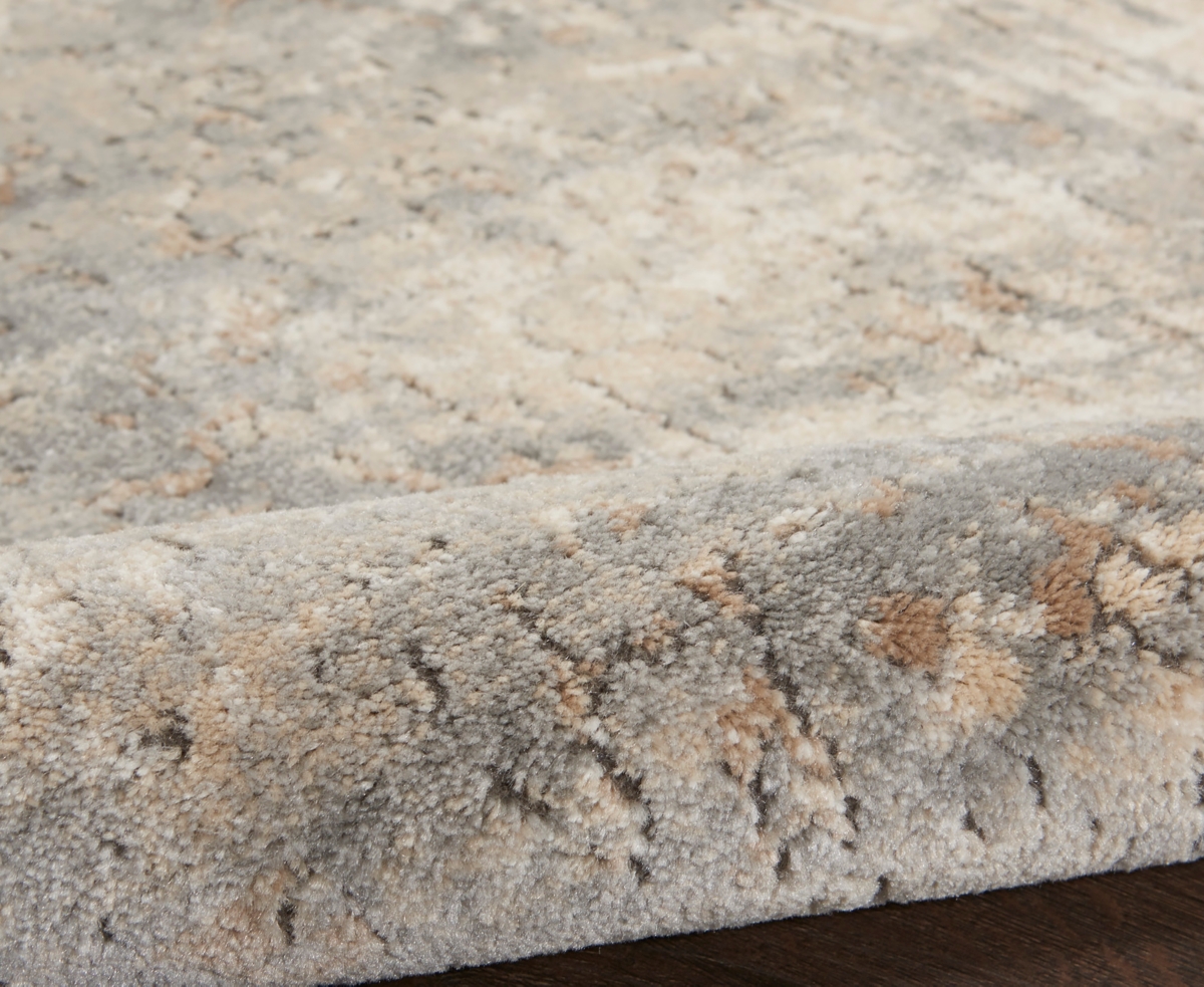 Nourison Home Quarry Qua03 5'3"x7'3" Area Rug In Beige,gray