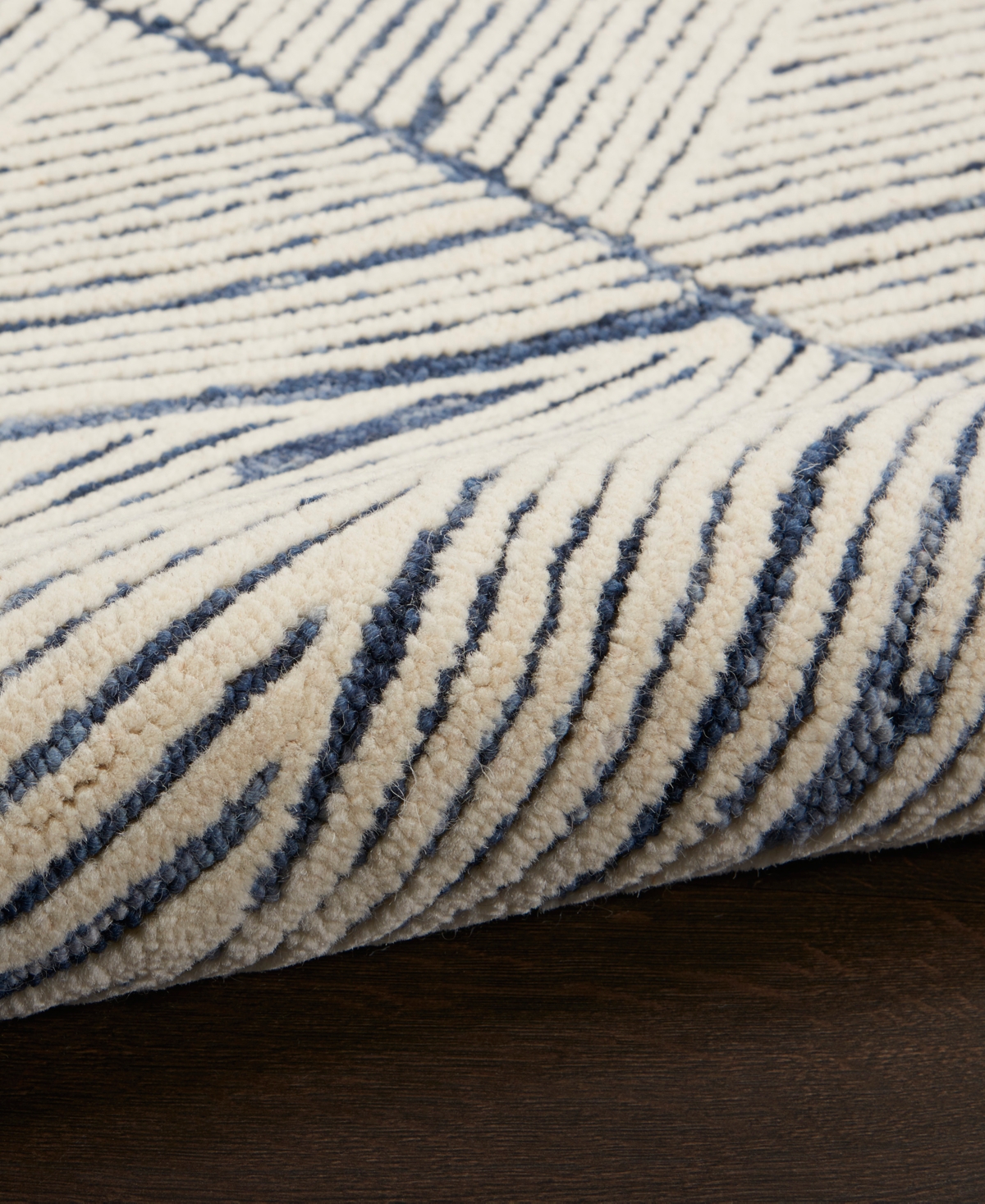 Nourison Home Colorado Clr01 8'3x11'6 Area Rug In White,blue