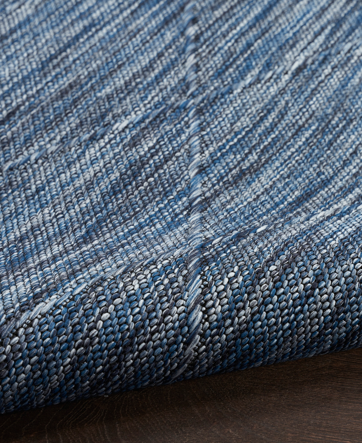 Nourison Home Washable Solutions Wsl01 6'x9' Area Rug In Navy,blue