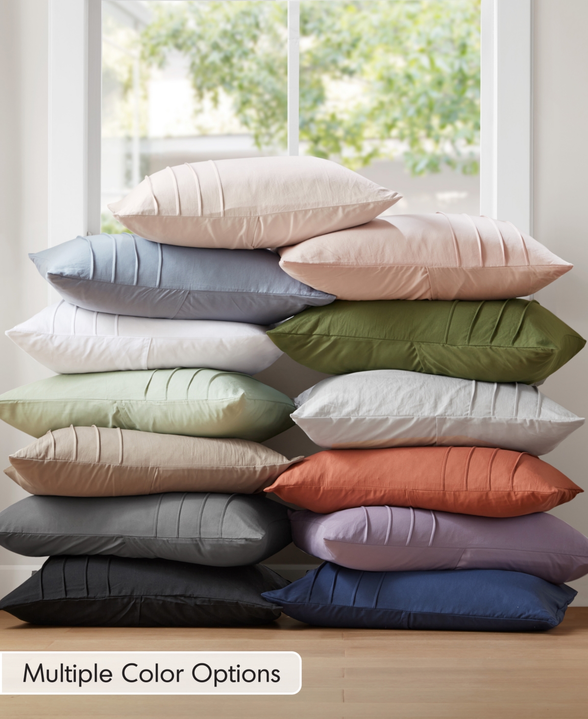 510 Design Porter Pleated 3-pc. Duvet Cover Set, Queen In Clay