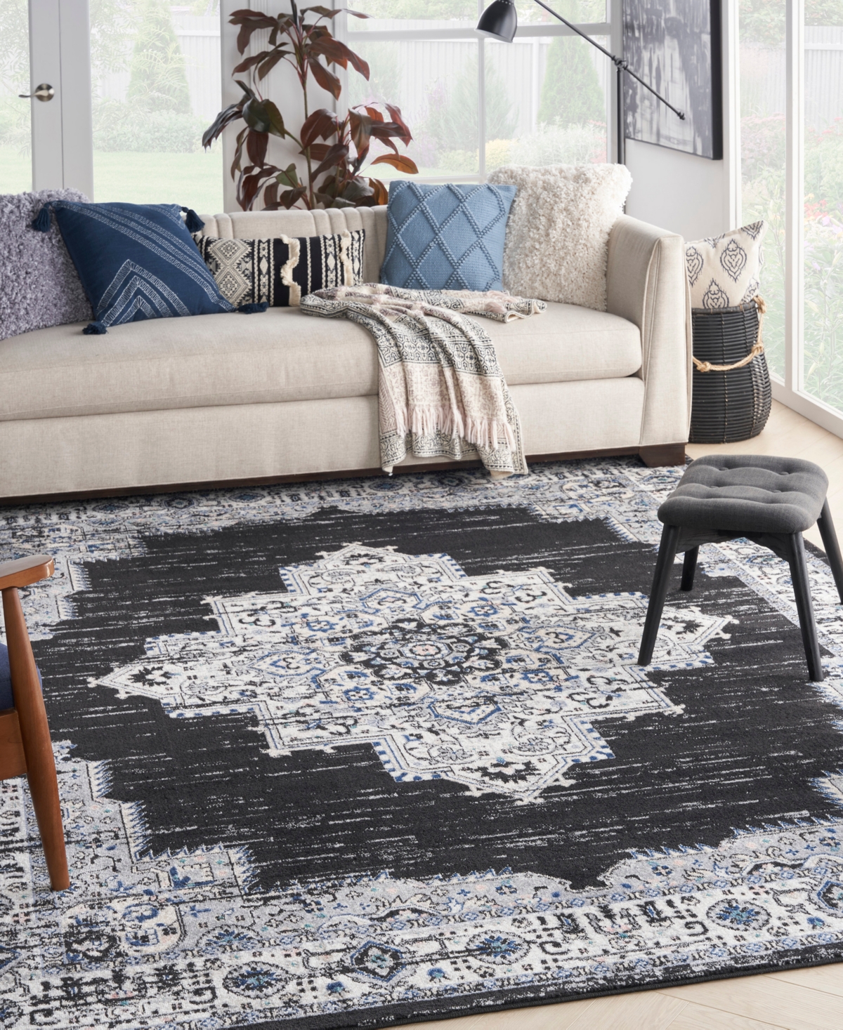 Nourison Home Passion Psn03 8'x10' Area Rug In Black