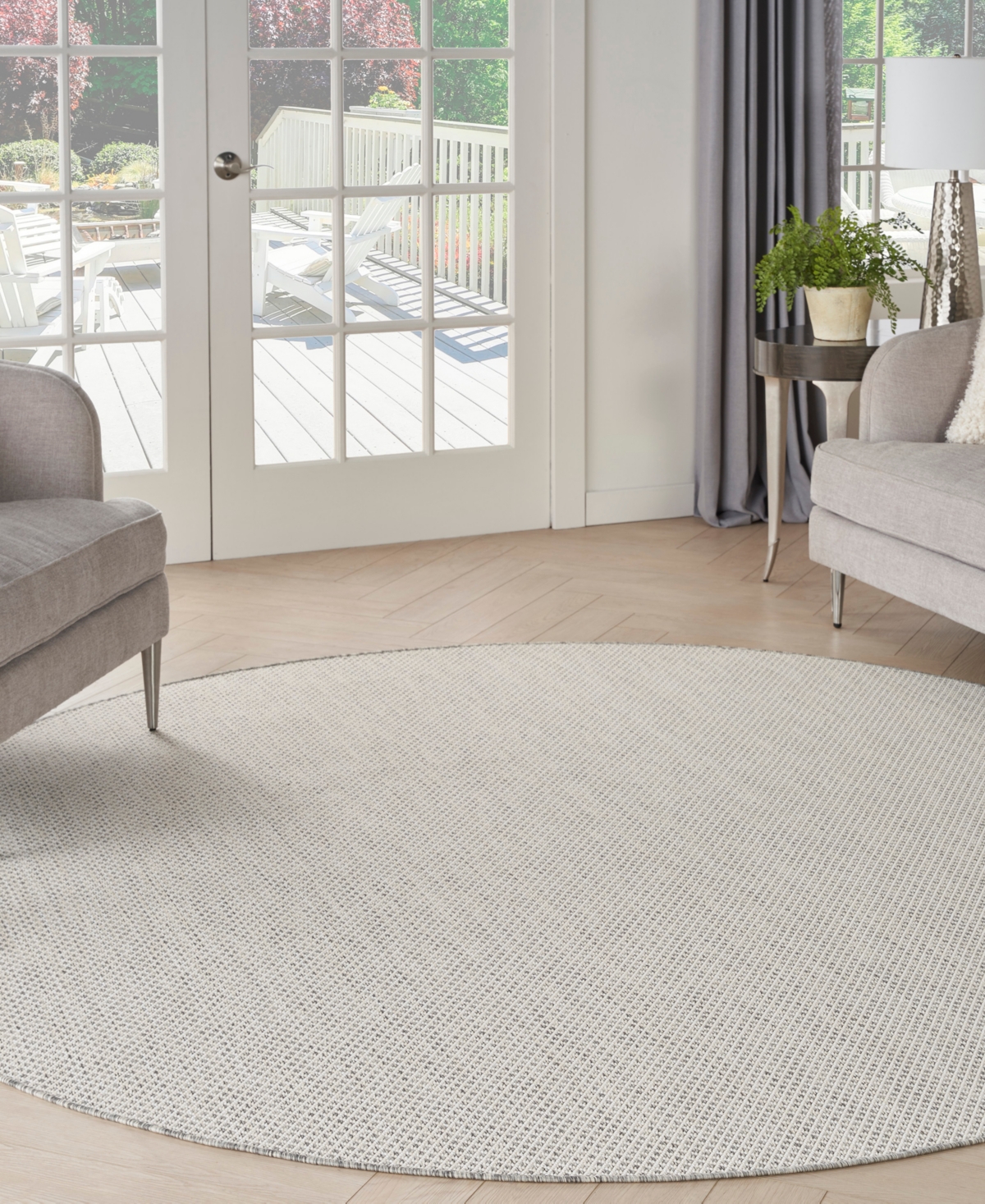 Nourison Home Courtyard COU01 8'x8' Round Area Rug