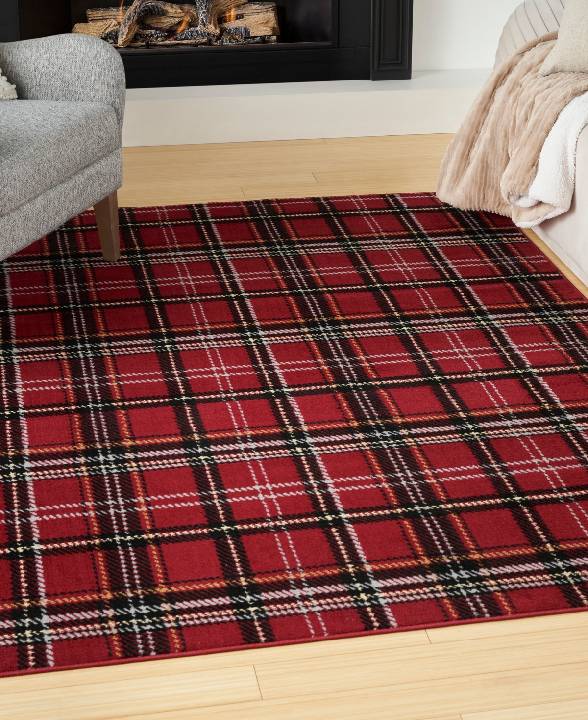 Nourison Home Grafix Grf03 5'3"x7'3" Area Rug In Red