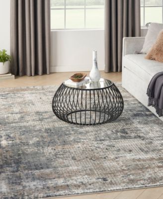 Nourison Home Quarry Qua02 Rug Collection In Blue,beige