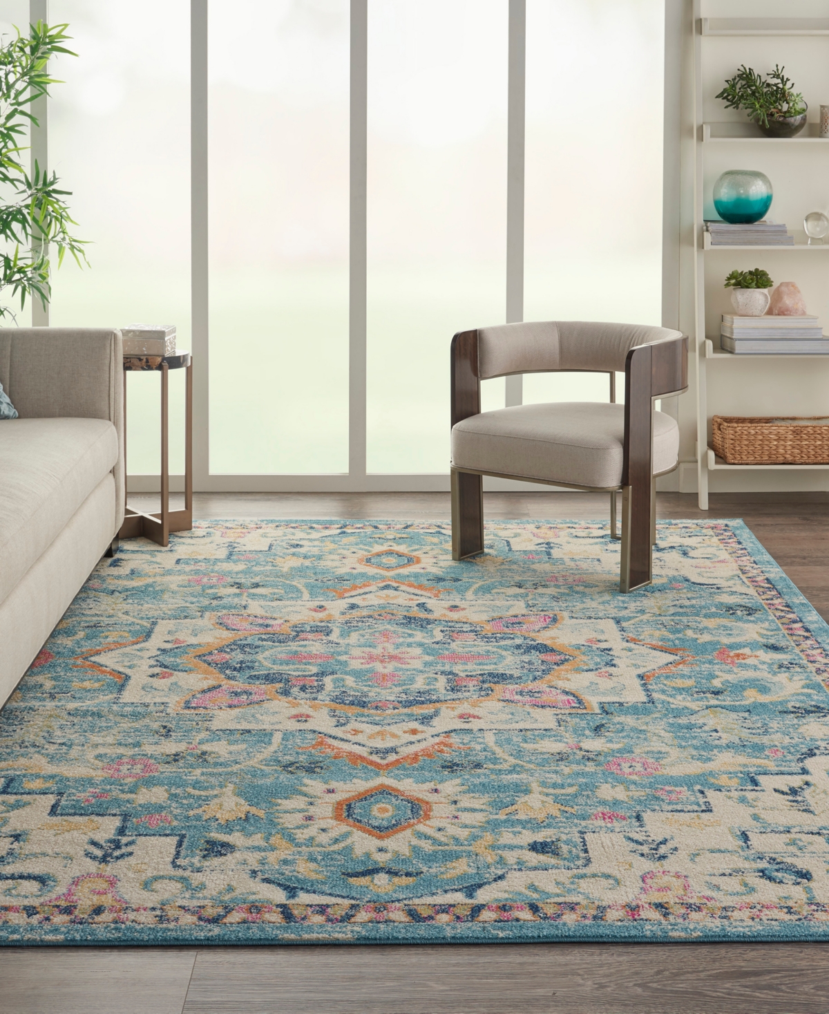 Nourison Home Passion Psn25 8'x10' Area Rug In Ivory,mist